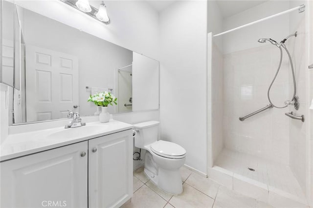 15216 Masline St, Baldwin Park, CA 91706 - full bath featuring vanity, walk in shower, and tile patterned floors