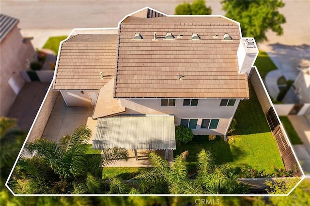 15216 Masline St, Baldwin Park, CA 91706 - aerial view of property and surrounding area featuring property parcel outlined