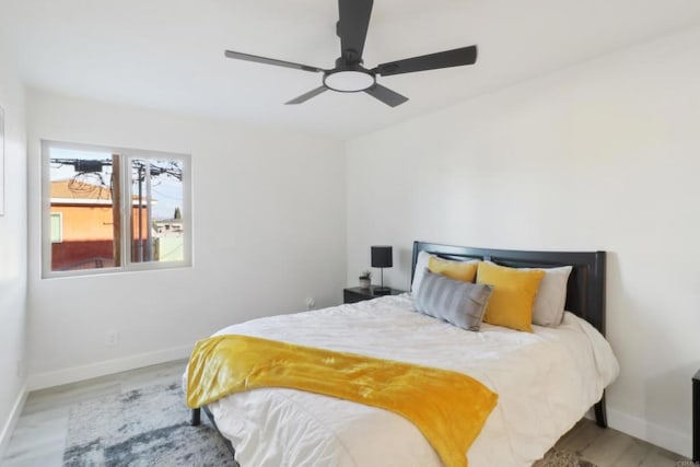 3535 Monroe Ave Unit 5, San Diego, CA 92116 - bedroom with wood finished floors and ceiling fan