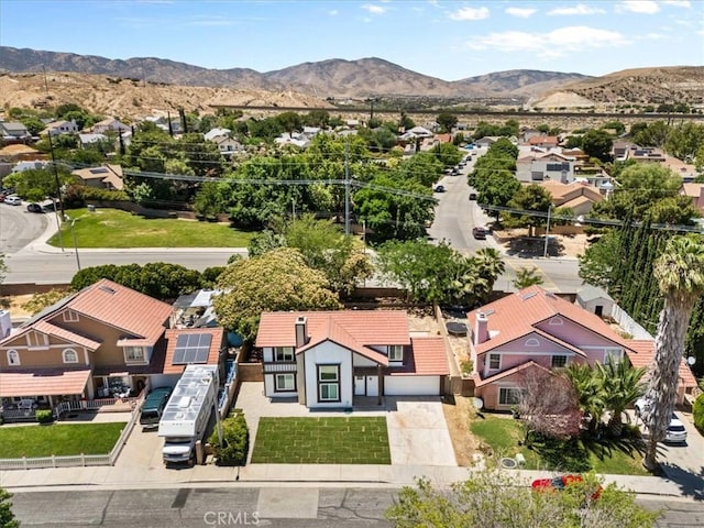 37727 Dixie Dr, Palmdale, CA 93550 - aerial perspective of suburban area featuring a mountain backdrop