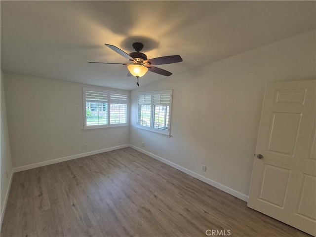 1501 Pelham Rd Unit 127J, Seal Beach, CA 90740 - empty room with a ceiling fan and wood finished floors