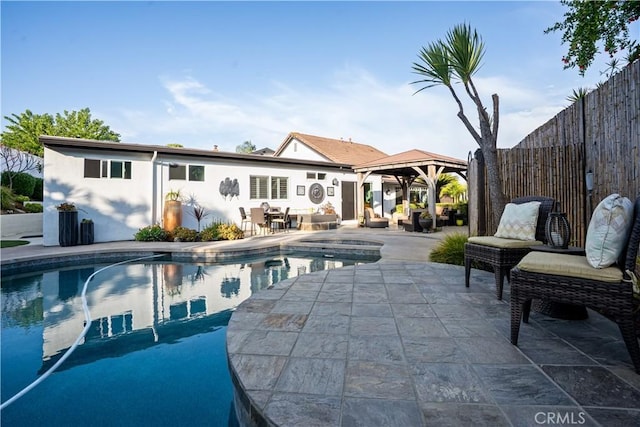25891 Pinewood Ln, Laguna Hills, CA 92653 - view of pool with a gazebo and a patio area