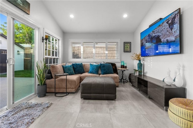 25891 Pinewood Ln, Laguna Hills, CA 92653 - living area with lofted ceiling and recessed lighting