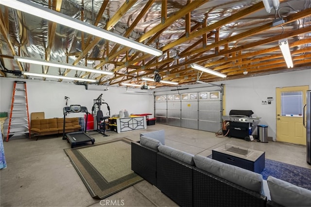 44112 Precise St, Lancaster, CA 93536 - garage with freestanding refrigerator