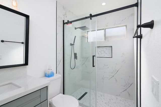 4540 Maple Ave Unit 153, La Mesa, CA 91941 - full bath with vanity and a marble finish shower