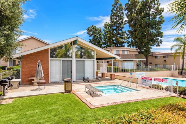 4540 Maple Ave Unit 153, La Mesa, CA 91941 - back of house with a hot tub and a patio