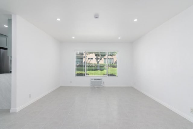 4540 Maple Ave Unit 153, La Mesa, CA 91941 - unfurnished room with recessed lighting, a wall mounted air conditioner, and light tile patterned floors