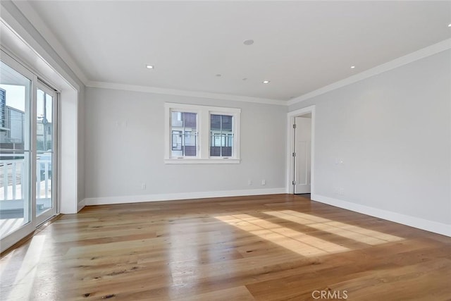 1100 Cypress Ave, Hermosa Beach, CA 90254 - unfurnished room featuring crown molding and wood finished floors