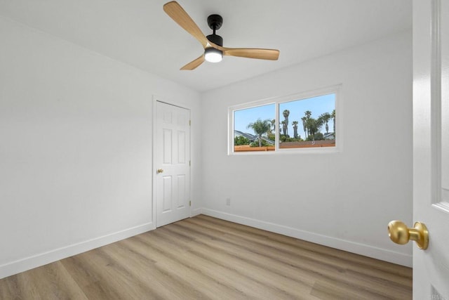 508 Village View Pl, Fallbrook, CA 92028 - unfurnished room featuring light wood-style floors and ceiling fan