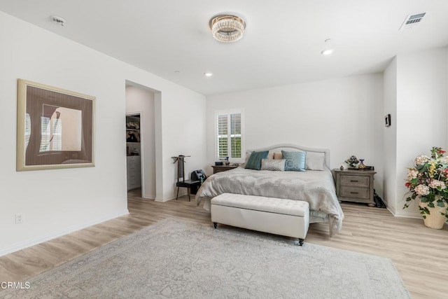 566 Purple Sage Ln, Simi Valley, CA 93065 - bedroom with light wood-style floors and recessed lighting
