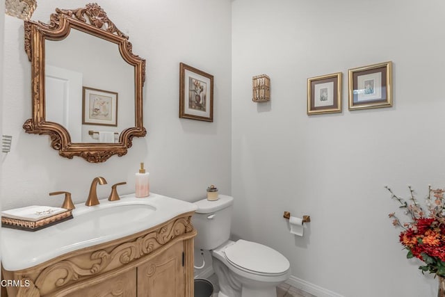 566 Purple Sage Ln, Simi Valley, CA 93065 - half bath with vanity and tile patterned flooring