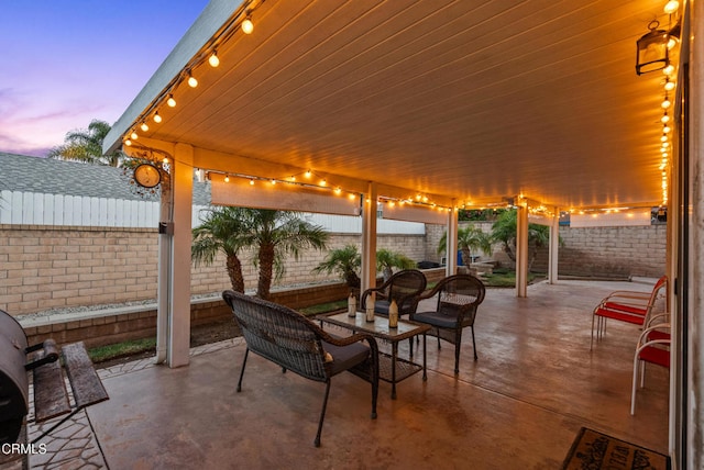 1306 Bluejay St, Fillmore, CA 93015 - fenced backyard featuring a patio area