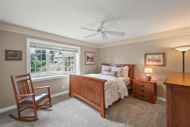 2082 Kaia Ln, Sierra Madre, CA 91024 - carpeted bedroom with baseboards and a ceiling fan