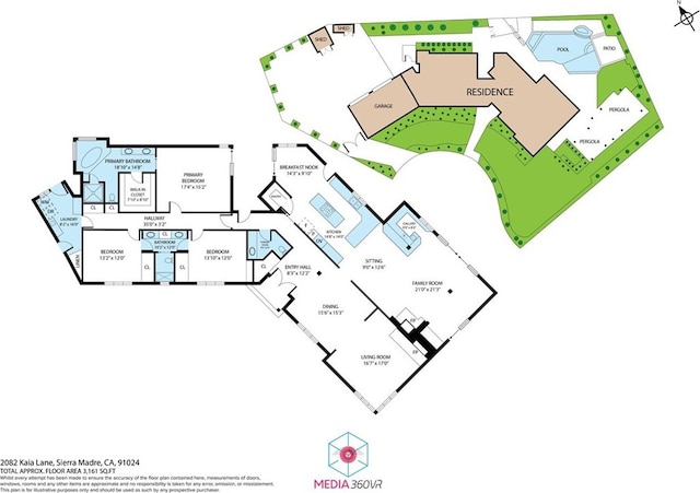 2082 Kaia Ln, Sierra Madre, CA 91024 - view of property floor plan
