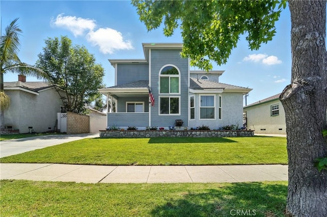 2275 Ximeno Ave, Long Beach, CA 90815 - view of front of home featuring a front lawn and concrete driveway
