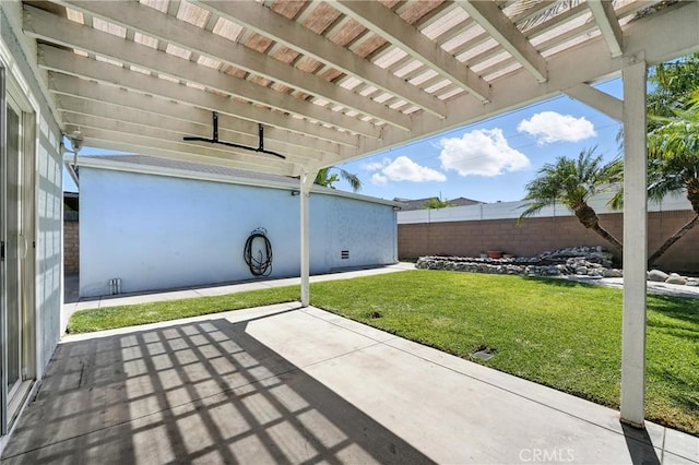 2275 Ximeno Ave, Long Beach, CA 90815 - fenced backyard with a patio and a pergola