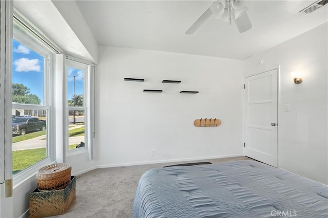 2275 Ximeno Ave, Long Beach, CA 90815 - carpeted bedroom with baseboards and a ceiling fan