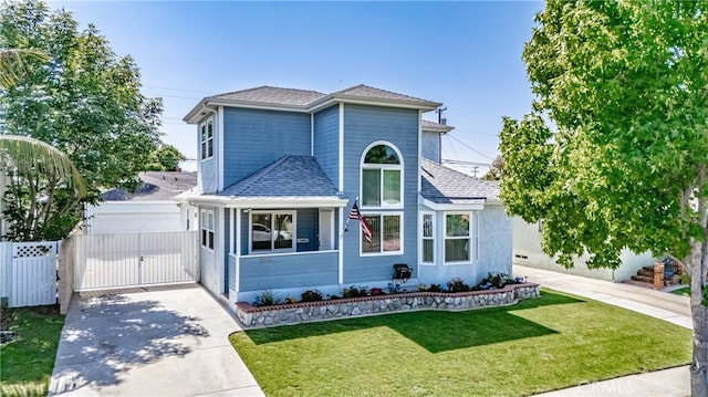 2275 Ximeno Ave, Long Beach, CA 90815 - traditional-style house featuring a gate and roof with shingles