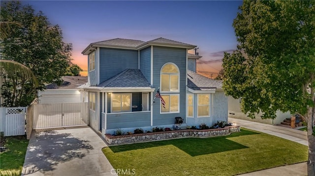 2275 Ximeno Ave, Long Beach, CA 90815 - traditional-style home featuring a gate and a shingled roof