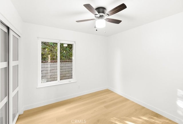 7293 Macy Ct, Riverside, CA 92503 - spare room with light wood-style flooring and a ceiling fan