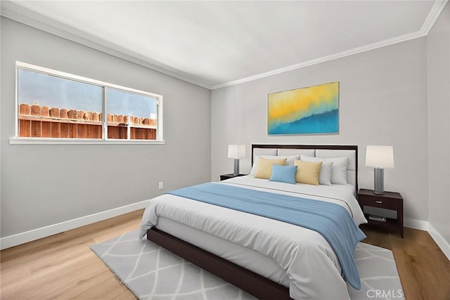 1141 N Palm St, La Habra, CA 90631 - bedroom with ornamental molding and wood finished floors