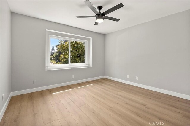 1141 N Palm St, La Habra, CA 90631 - unfurnished room with light wood-style flooring and a ceiling fan