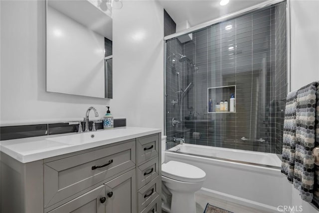 14535 Margate St Unit 13, Sherman Oaks, CA 91411 - full bathroom with vanity and bath / shower combo with glass door