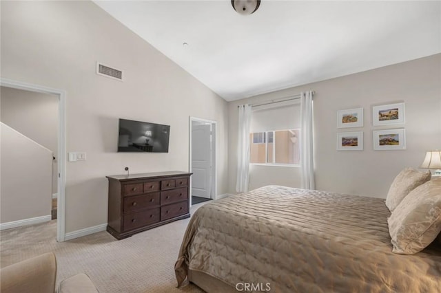14535 Margate St Unit 13, Sherman Oaks, CA 91411 - bedroom with light carpet and high vaulted ceiling