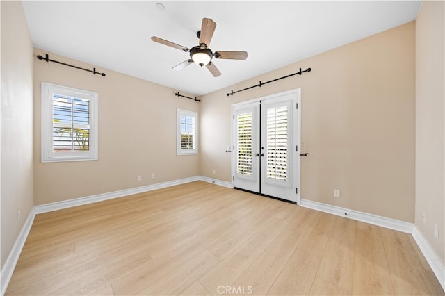 2 Cresta Del Sol, San Clemente, CA 92673 - spare room with light wood-style flooring, healthy amount of natural light, and ceiling fan