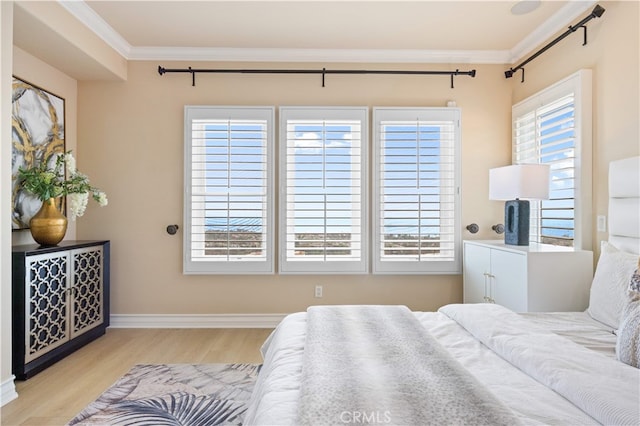 2 Cresta Del Sol, San Clemente, CA 92673 - bedroom featuring crown molding, wood finished floors, and multiple windows