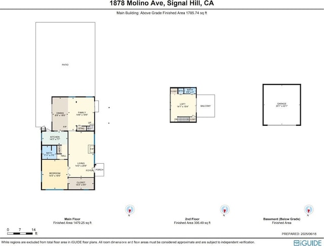 1878 Molino Ave N, Signal Hill, CA 90755 - view of property floor plan