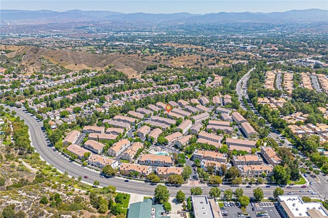 25748 Perlman Pl Unit B, Stevenson Ranch, CA 91381 - aerial overview of property's location featuring a mountain backdrop