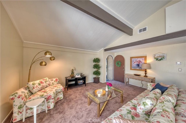 315 Spencer Ave, Upland, CA 91786 - living room featuring carpet flooring and arched walkways