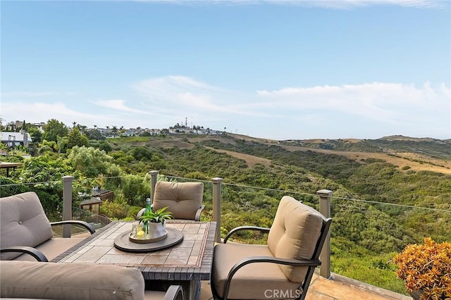 870 Avenida Acapulco, San Clemente, CA 92672 - patio / terrace with a mountain view and outdoor dining space