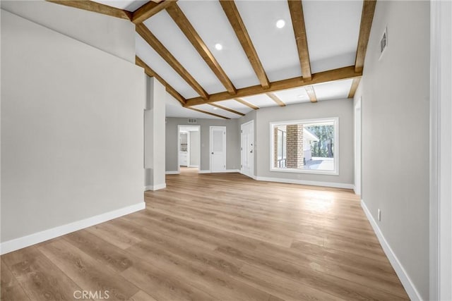 247 El Cielo Ln, Bradbury, CA 91008 - unfurnished living room featuring light wood-style flooring and recessed lighting