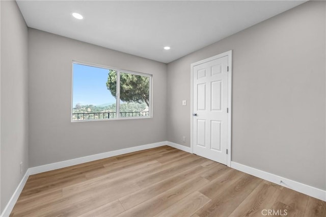 247 El Cielo Ln, Bradbury, CA 91008 - spare room featuring light wood-style flooring and recessed lighting