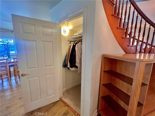 18725 Dallas Ave, Riverside, CA 92508 - staircase featuring wood finished floors and baseboards