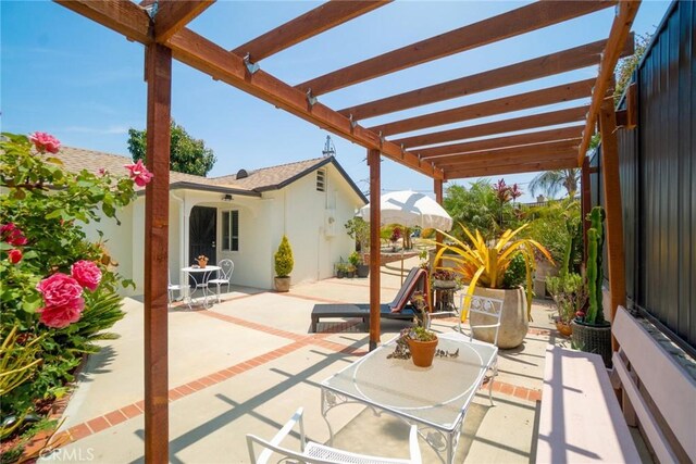 2109 Cathryn Dr, Rosemead, CA 91770 - view of patio featuring a pergola