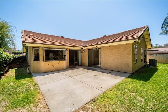 3 Bonanza Ct, Pomona, CA 91766 - rear view of property featuring stucco siding, a patio, and a tile roof