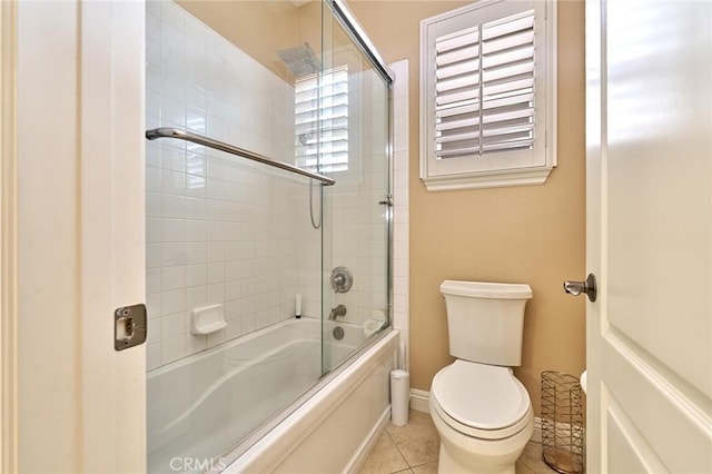 524 S Petunia St, La Habra, CA 90631 - bathroom featuring combined bath / shower with glass door and tile patterned flooring