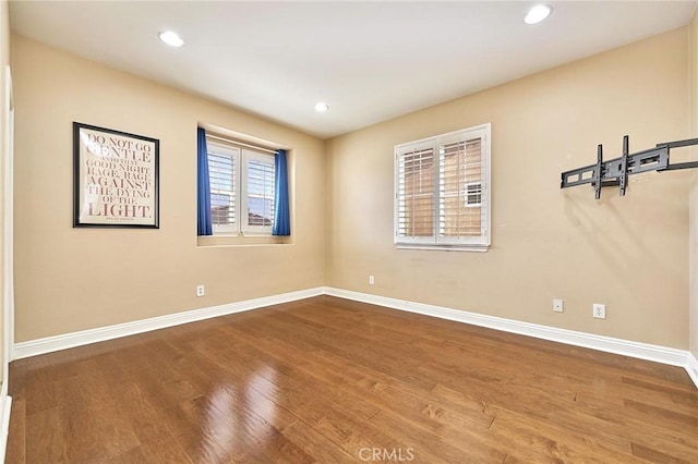 524 S Petunia St, La Habra, CA 90631 - empty room featuring wood finished floors and recessed lighting