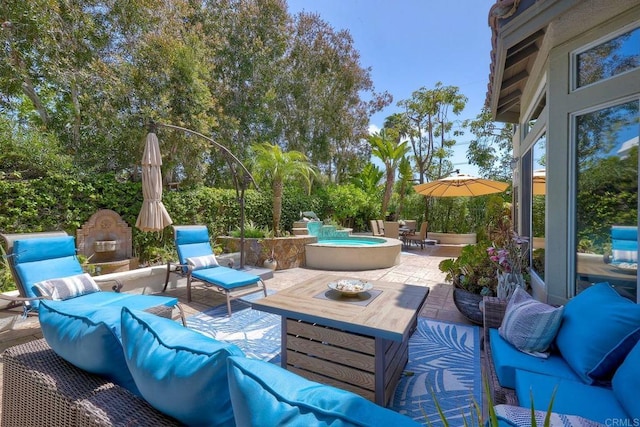 1709 Blackbird Cir, Carlsbad, CA 92011 - view of patio / terrace featuring outdoor lounge area
