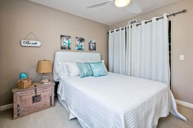1709 Blackbird Cir, Carlsbad, CA 92011 - bedroom featuring carpet and a ceiling fan