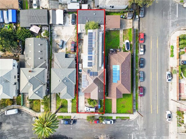 2005 Magnolia Ave, Los Angeles, CA 90007 - aerial view of residential area featuring property boundaries highlighted