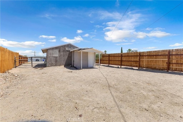 74417 Maricopa Dr Unit 29, Palms, CA 92277 - view of outbuilding featuring a fenced backyard