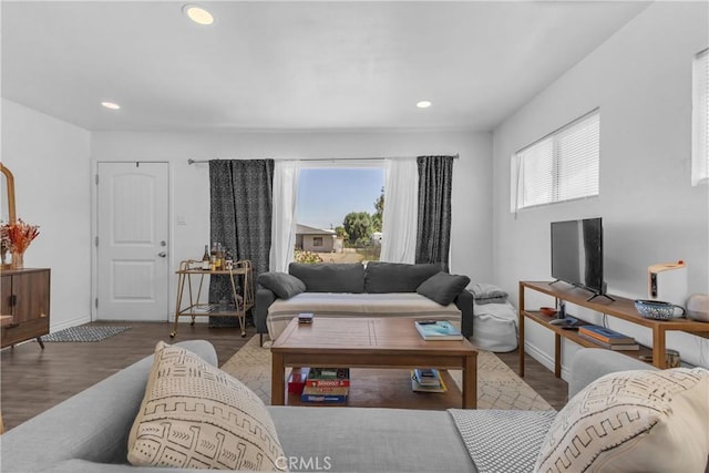74417 Maricopa Dr Unit 29, Palms, CA 92277 - living area with wood finished floors, healthy amount of natural light, and recessed lighting