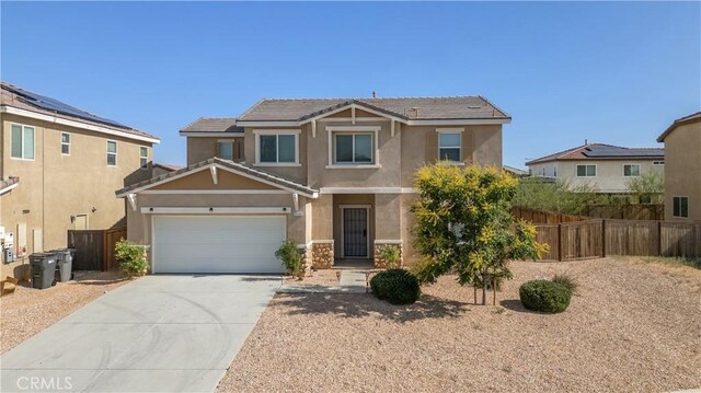 3720 Mount Whitney Ave, Rosamond, CA 93560 - traditional home featuring stucco siding, concrete driveway, and an attached garage
