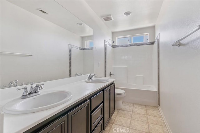 3720 Mount Whitney Ave, Rosamond, CA 93560 - bathroom with double vanity and tub / shower combination