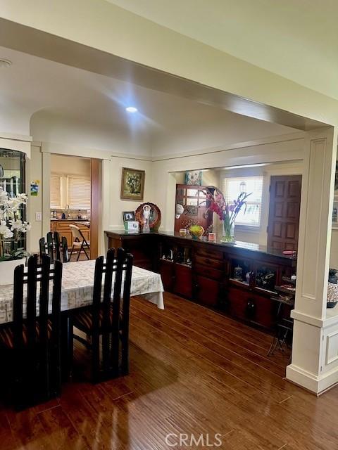 13621 Erwin St, Van Nuys, CA 91401 - dining area with wood finished floors