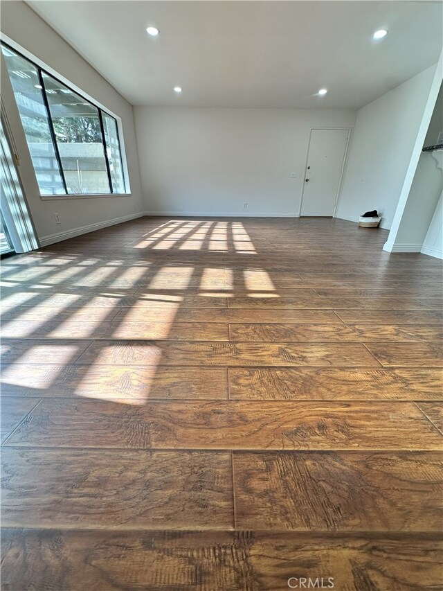 16144 Crystal Creek Ln, Cerritos, CA 90703 - unfurnished room featuring dark wood-type flooring and recessed lighting